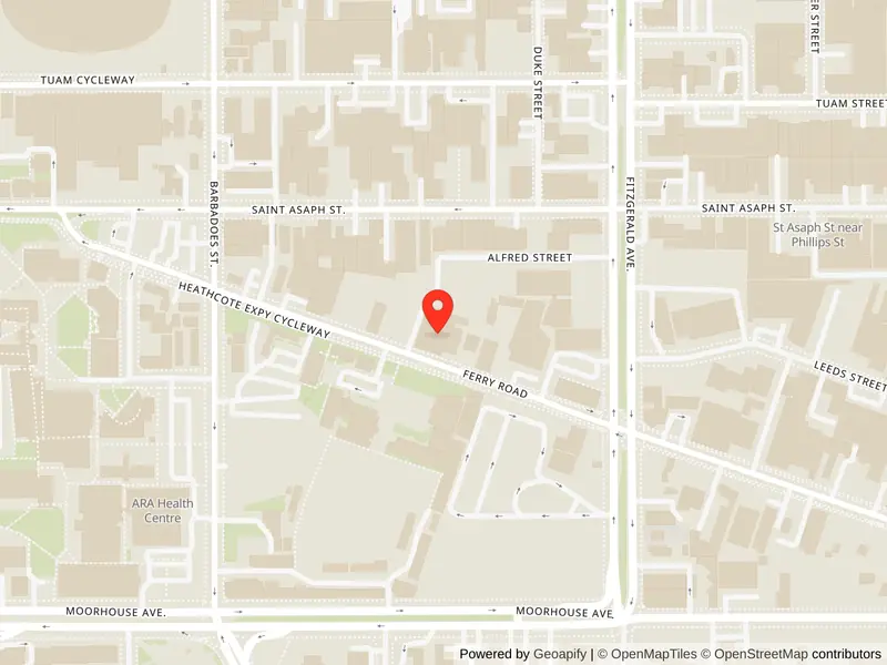 Map showing The Pawn Shop at 77 Ferry Rd, Christchurch Central, Christchurch 8011